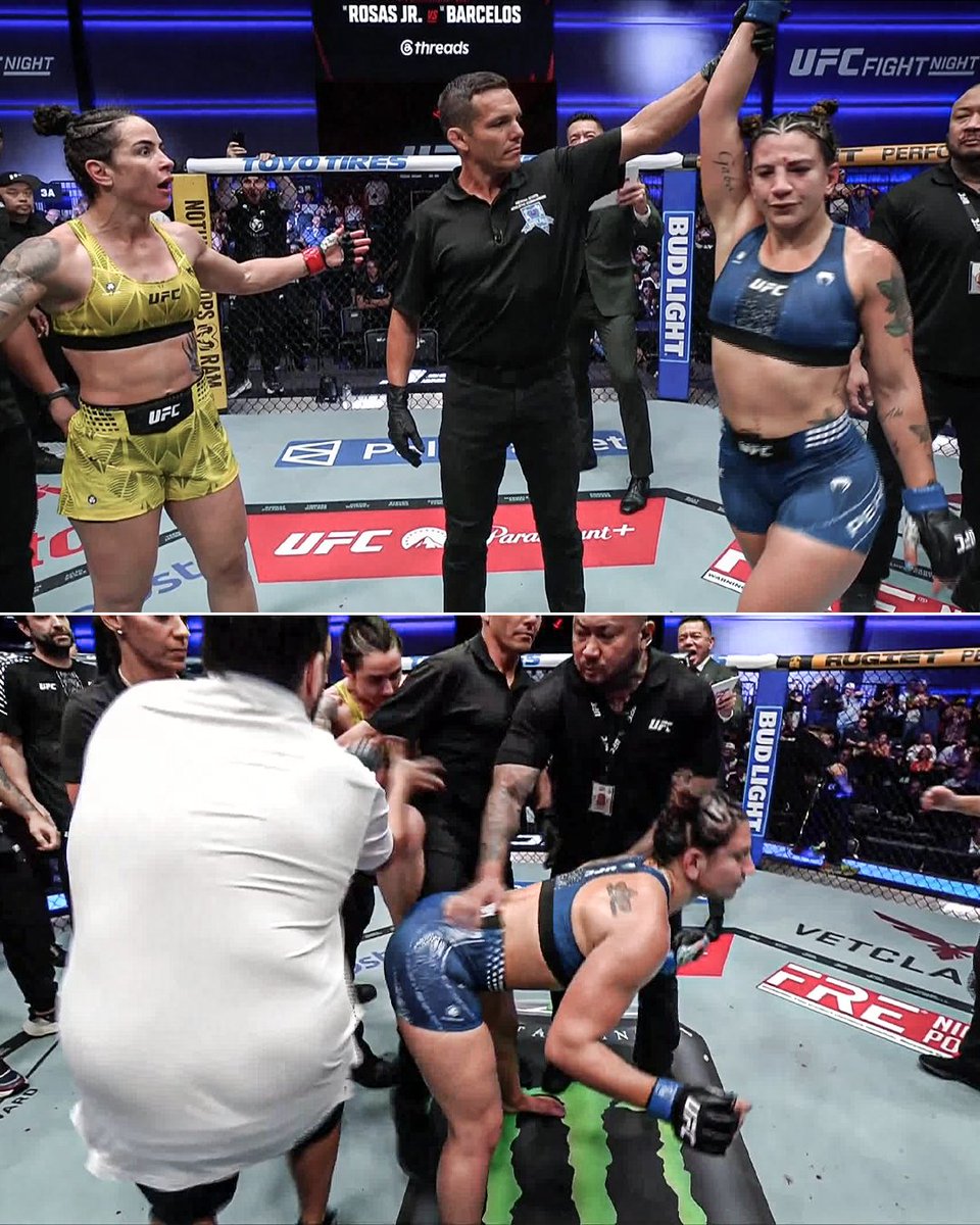 espnmma's tweet photo. Norma Dumont and Ailin Perez had to separated after Perez' UD victory: https://t.co/QV5ROFMKkc
