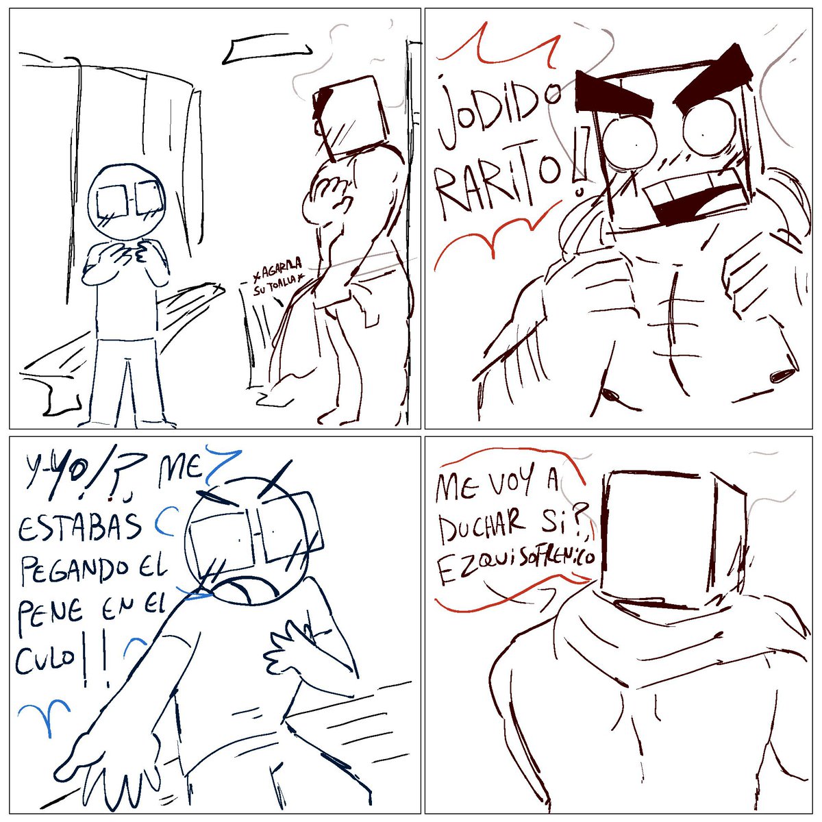 nictofobiaart's tweet photo. Intruso prt 2 /??  , me equivoqué de hashtag chicos , ahora sí a dormir  #puzzleheadsnsfw #puzzleheads18 #blett #nsfw #comicnsfw https://t.co/EVzpZ7RosX