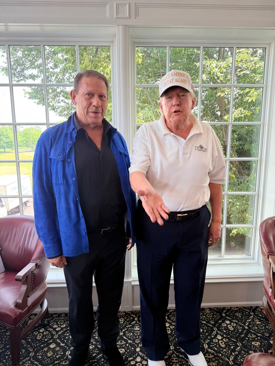 HectorSulaimanS's tweet photo. On June 6, 2026, after having lunch with President Donald Trump at the clubhouse of Trump National Golf Club Bedminster.
#DonaldTrump #Leadership #Bedminster #GlobalLeaders #memorablemoments https://t.co/7ckmuwuzVV