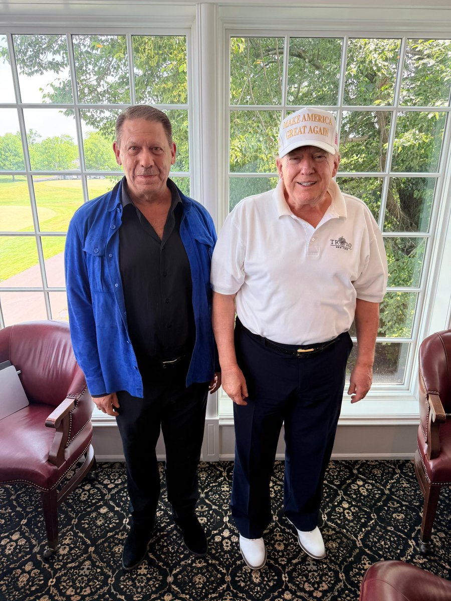 HectorSulaimanS's tweet photo. On June 6, 2026, after having lunch with President Donald Trump at the clubhouse of Trump National Golf Club Bedminster.
#DonaldTrump #Leadership #Bedminster #GlobalLeaders #memorablemoments https://t.co/7ckmuwuzVV