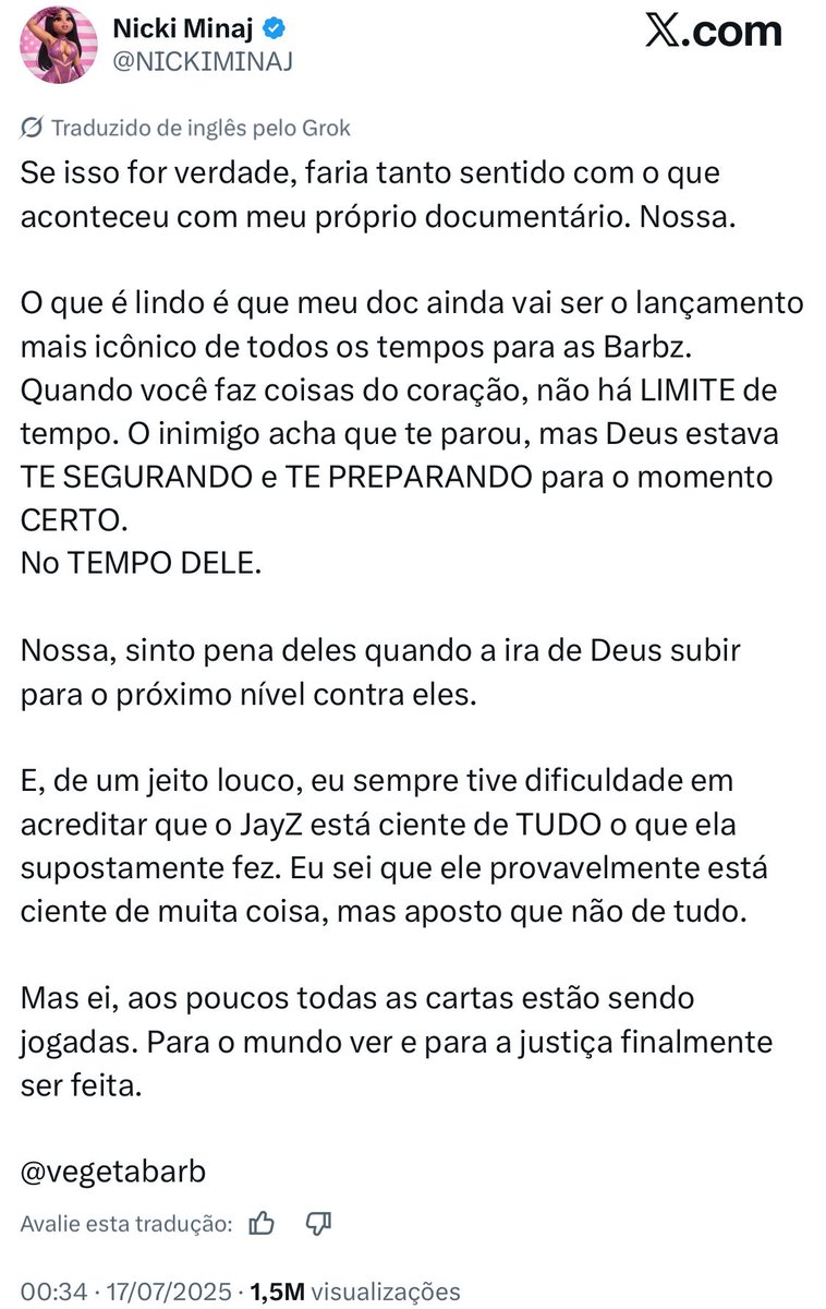 NMBrasilofc's tweet photo. Denúncias feitas pela Nicki: https://t.co/NQBccqCXFk