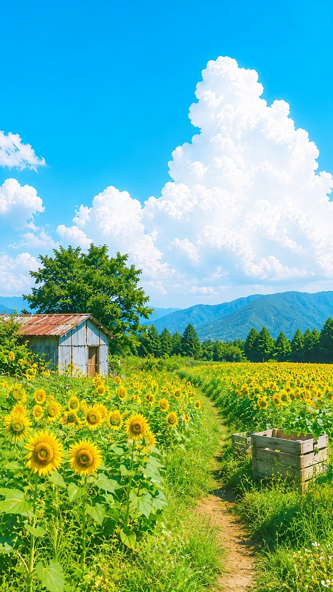 _ai_nature_art's tweet photo. 9月が終わるので、夏の思い出を残しておきます🌻☀️🌿 https://t.co/k775mWhSql