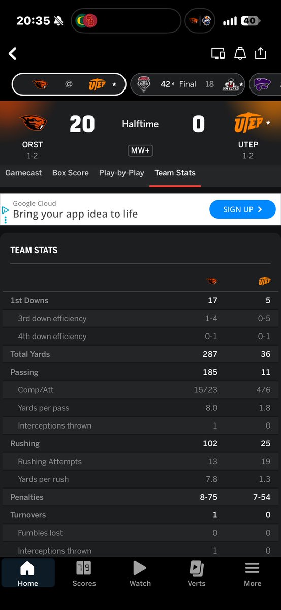 chris_burro's tweet photo. @AdrianBroaddus 36 1st half total yards you have to be 💩me!!!! #MinerTalk https://t.co/h8UBC6KM0M
