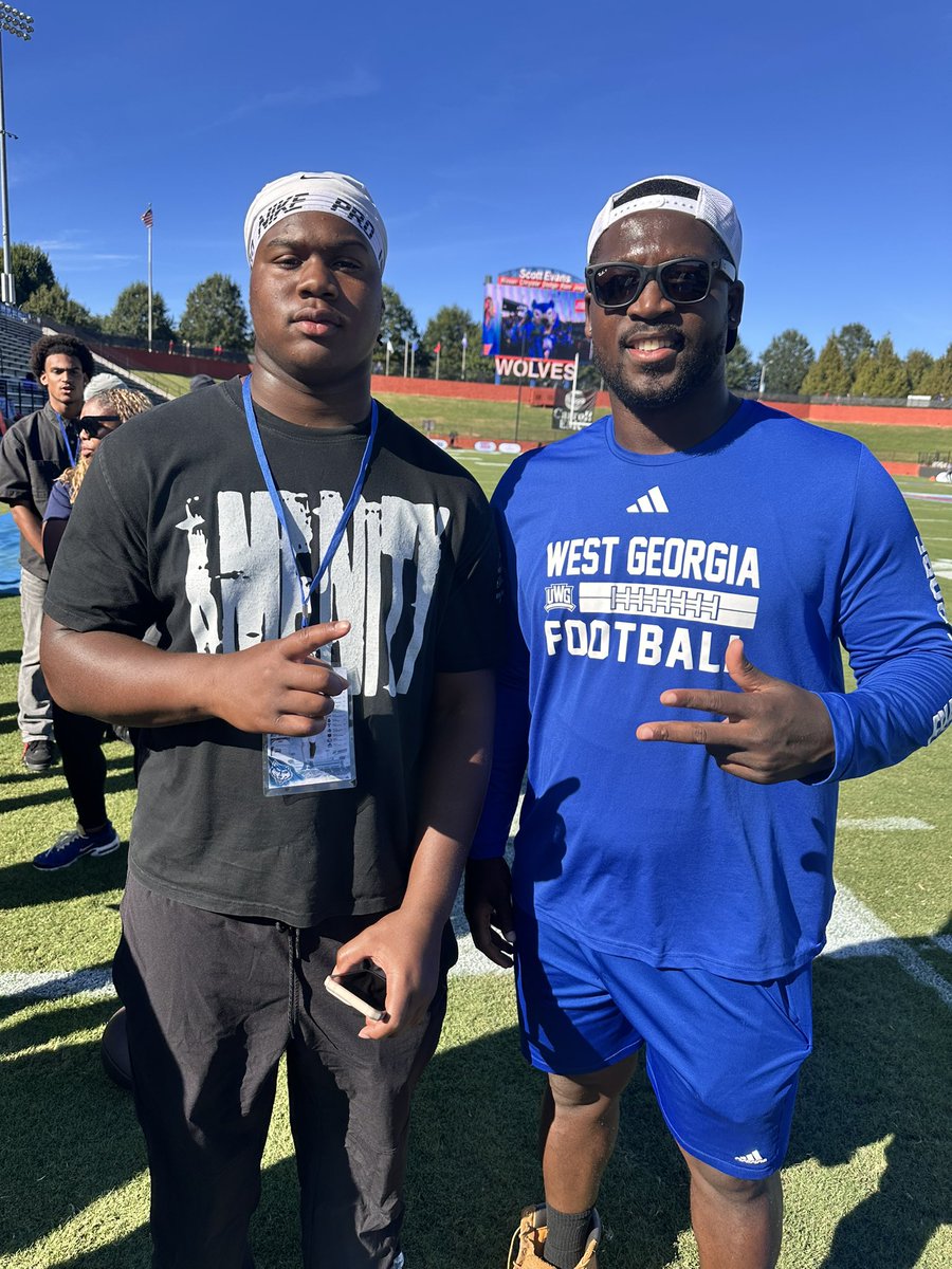 ShavareanStokes's tweet photo. Great Day at @UWGFootball with the Big Win. I really enjoyed myself, Cant wait to be back!! Thank you @Gr48ness and @CoachLSmitty for the opportunity! @Charleswalden_ @RecruitGeorgia @Rivals_Recruits @robinsfootball1 @Coach_Sams15 https://t.co/1HhYWSzoEx