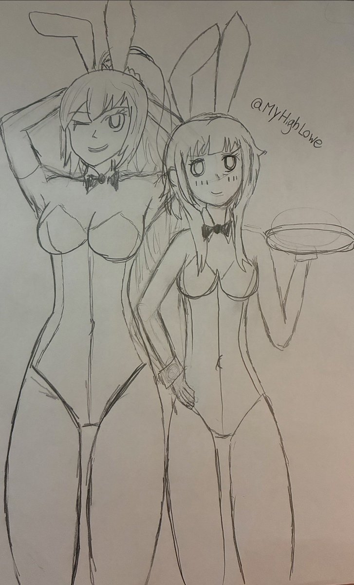 MyHighLowe's tweet photo. Apparently it is international bunny day was hoping to finish this one but didn’t have enough time

Darkness and Megumin as lovely Bunnygirl Bar Maids

(All characters are 18+)

#fanart #konosuba #Megumin #Darkness #latex #bunnygirl #r34 #nsfw #pantyhose https://t.co/ssmjMEkmAR