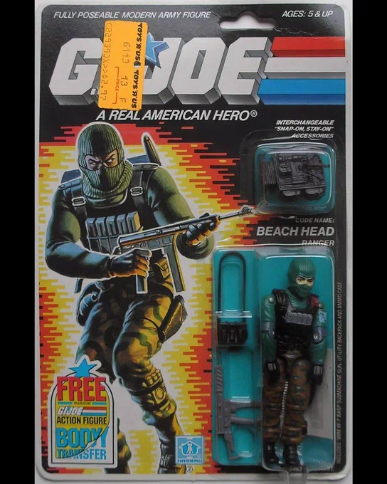 Ranger. Code Name: BEACH HEAD. First appeared on toy store shelves in 1986, and just $2.97 from Toys'R'Us. ROLL CALL: Have him / had him / want him?!