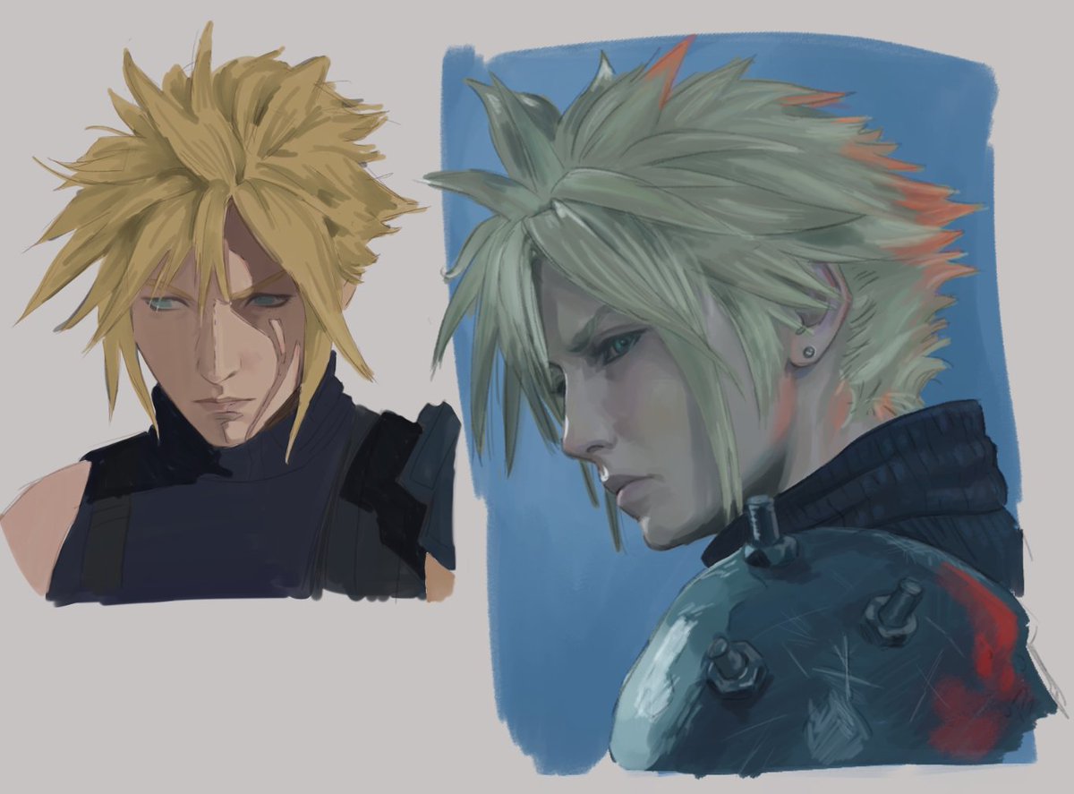 agreeablepossum's tweet photo. Cloud Tifa WIPS 👉👈
#FF7 https://t.co/DPOcgZ5f0i