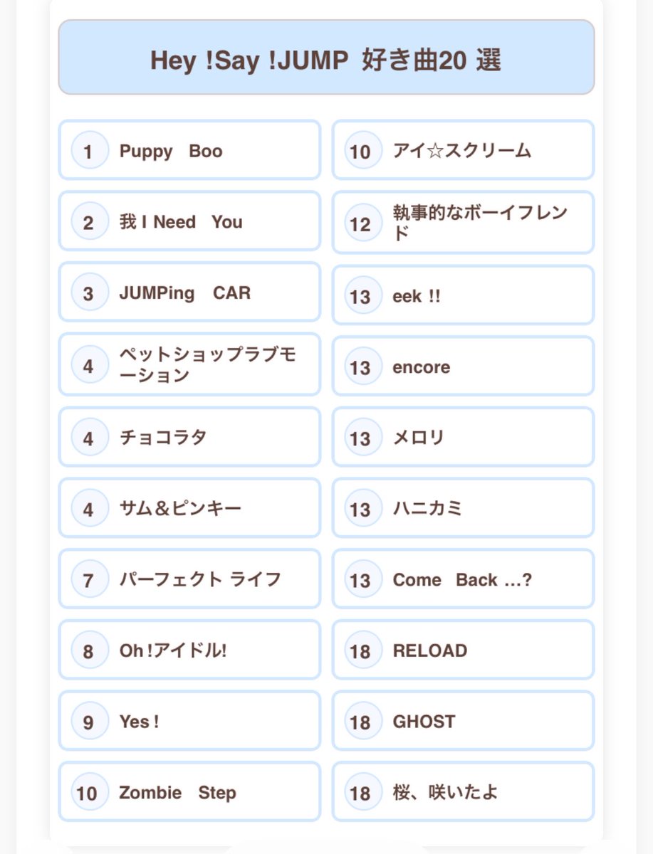 Tcw5R's tweet photo. #JUMP好き曲20選 ദ്ദി＞ᴗ＜)🎀✧ https://t.co/tAlnE3bwx5