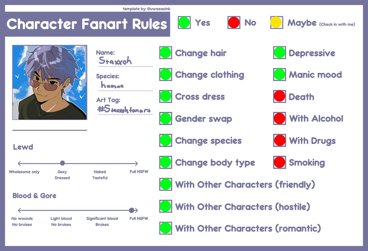staxxoh's tweet photo. character sheet for fanart (hint hint, make some fr fr👀👀👀) https://t.co/IfZ0FAMdot