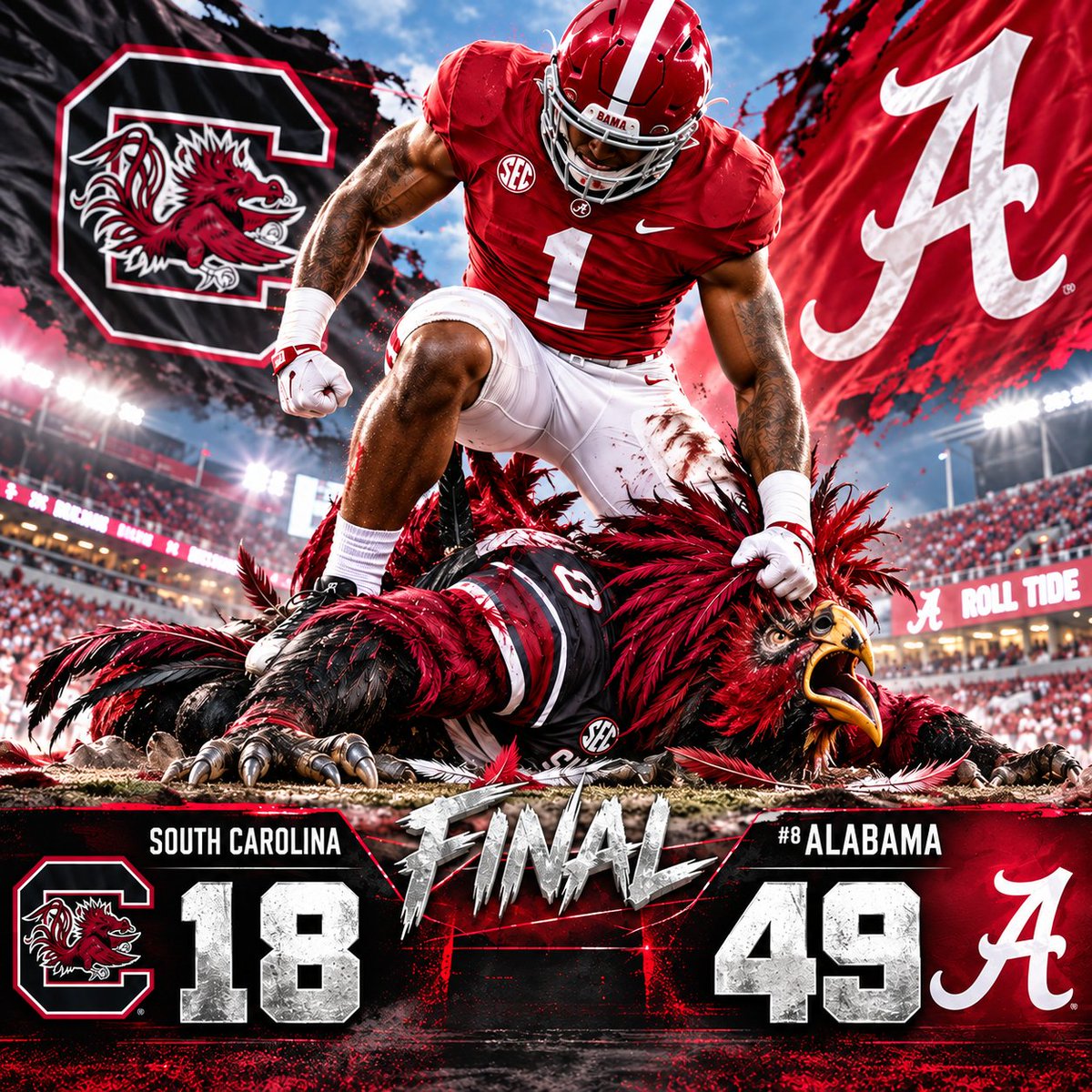 TheUACoaches's tweet photo. S/o to The unOFFICIAL Locker Room, watching this SEC showdown with @CoachP_UAC aka Goat Doe and The UA Coaches. Join us on Patreon for the best Live game experience, ROLLETH!!
 What did you like/disliked from this game? Who was the O & D MVPs? #RollTide #BamaFootball #AlabamaFootball