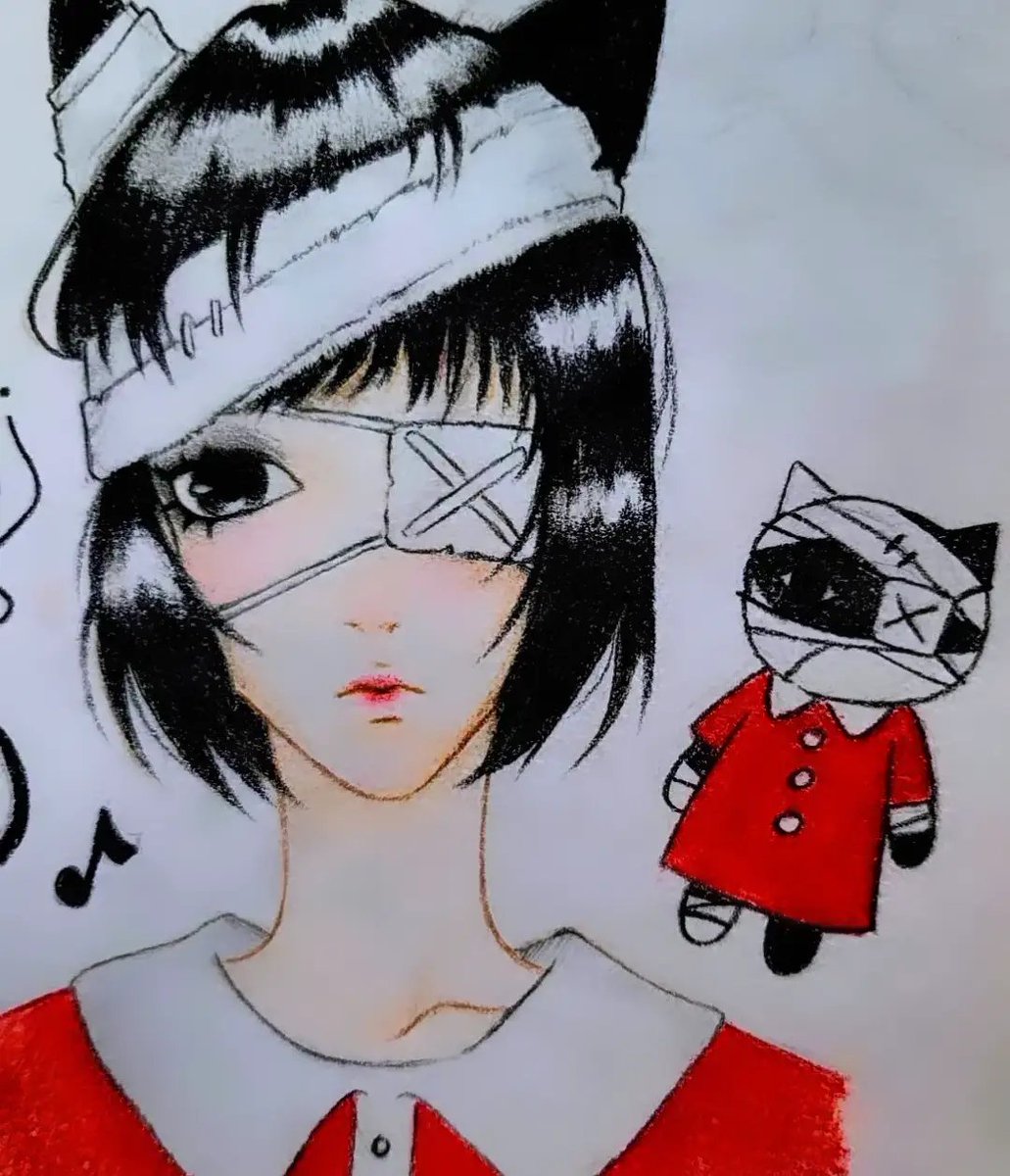 rosekingdomm_'s tweet photo. Plastic Tree vendrá a México el próximo año!! 🇲🇽🖤♪ヽ(´▽｀)/ 
Espero les guste este dibujo 🦷🪽⋆⁺₊⋆

26.09.26

~La fecha del dibujo esta mal, puse 29 en vez de 26 (´｡･д人)ﾞsorrryyy~

#plastictree #nekozurushi #プラスティックトゥリー https://t.co/ajEnDw6yGh