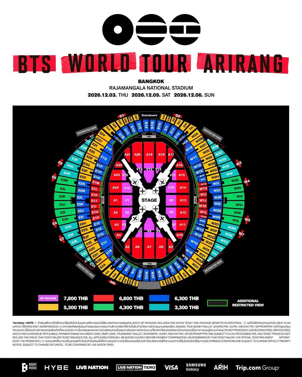 Sing0040's tweet photo. 📍📍ด่วน  📍📍 ปล่อยบัตร BTS 
 วันที่5  โซน A1/ 1 ใบ ใบละ 8000
โซน E1N/2 ใบติด ใบละ 7000 บาท 
วันที่6 
โซน E1Q/2 ใบใบละ 7000
📍 พร้อมโอนหรือสะดวกมัดจำเท่านั้น📍 ไม่สะดวกไม่ต้องทัก ร้านมีเครดิตร มีตัวตนชัดเจน พร้อมรับแอดบ้านเขียว หน้าโปรไฟล.
#BTS_ARİRANG 
#BTS_WORLDTOUR_BANGKOK https://t.co/VPSNGSRQTU