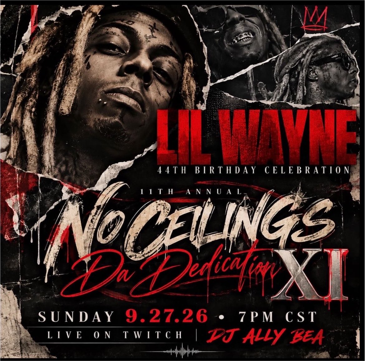 djallyBEA's tweet photo. So excited to not only stream tomorrow but to celebrate THE GREATEST RAPPER OF ALL TIME Birthday … I’m always so at ease during my Wayne streams 

7PM CST
Twitch : DJallyBEA or click the link below
https://t.co/Ayk3oLBoIO

#LilWayne https://t.co/AC6QCo6hJl