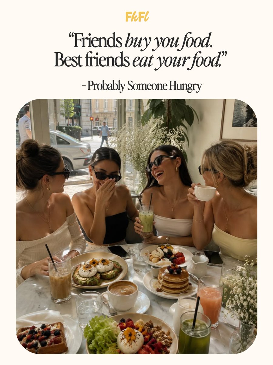 fullyknown__'s tweet photo. Some friendships come with boundaries.
Best friendships come with "What’s yours is mine" energy. 😂🍕
Tag the best friend who has *zero respect for your plate* 👀👇
#BestFriends #FriendshipGoals #FoodieFriends #BestieEnergy #TrueFriendship https://t.co/qJU4oDzSA1