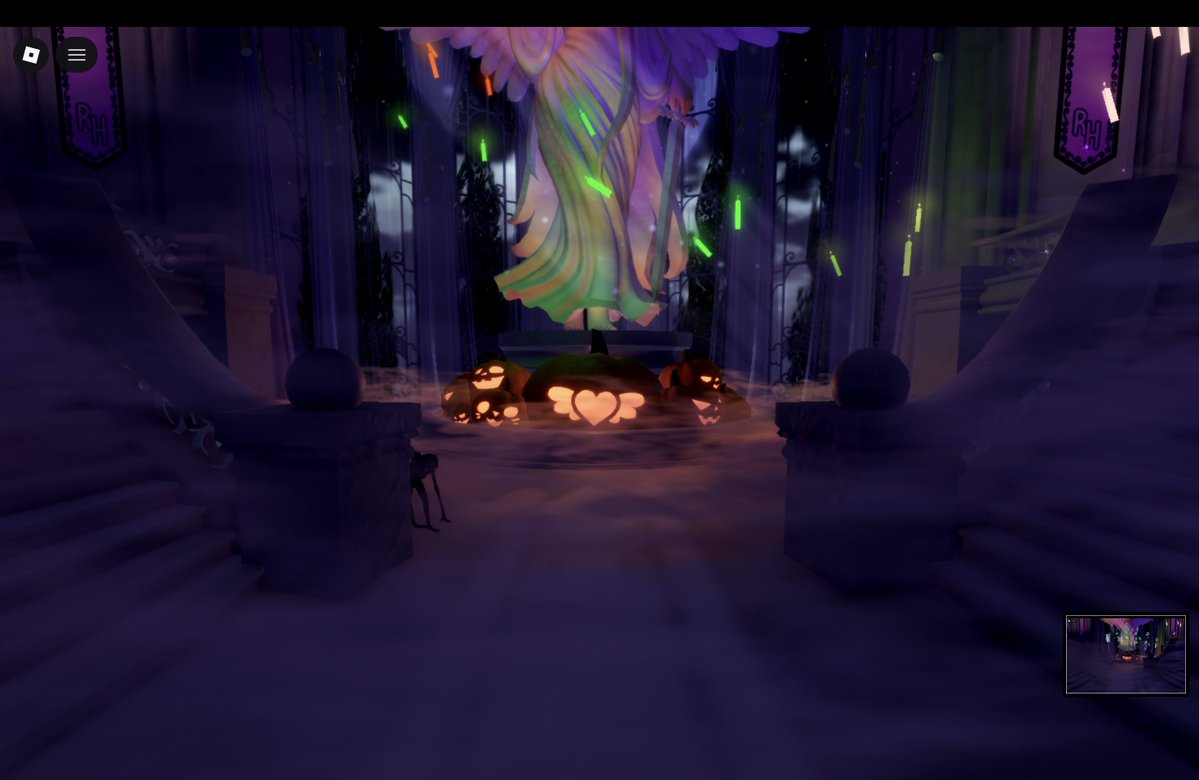 R3FLEX_RH's tweet photo. people claimed that there was something lurking around campus... this eveningfall is about to get spookier... can you spot it? #roblox #royalloween #royalehigh #eveningfall https://t.co/rxZWX4AbMV