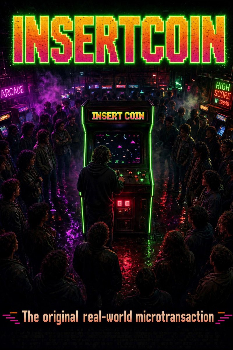 InsertCoin2026's tweet photo. The original real-world microtransaction.
$INS #solana #memecoin https://t.co/zkBFCDPbwC