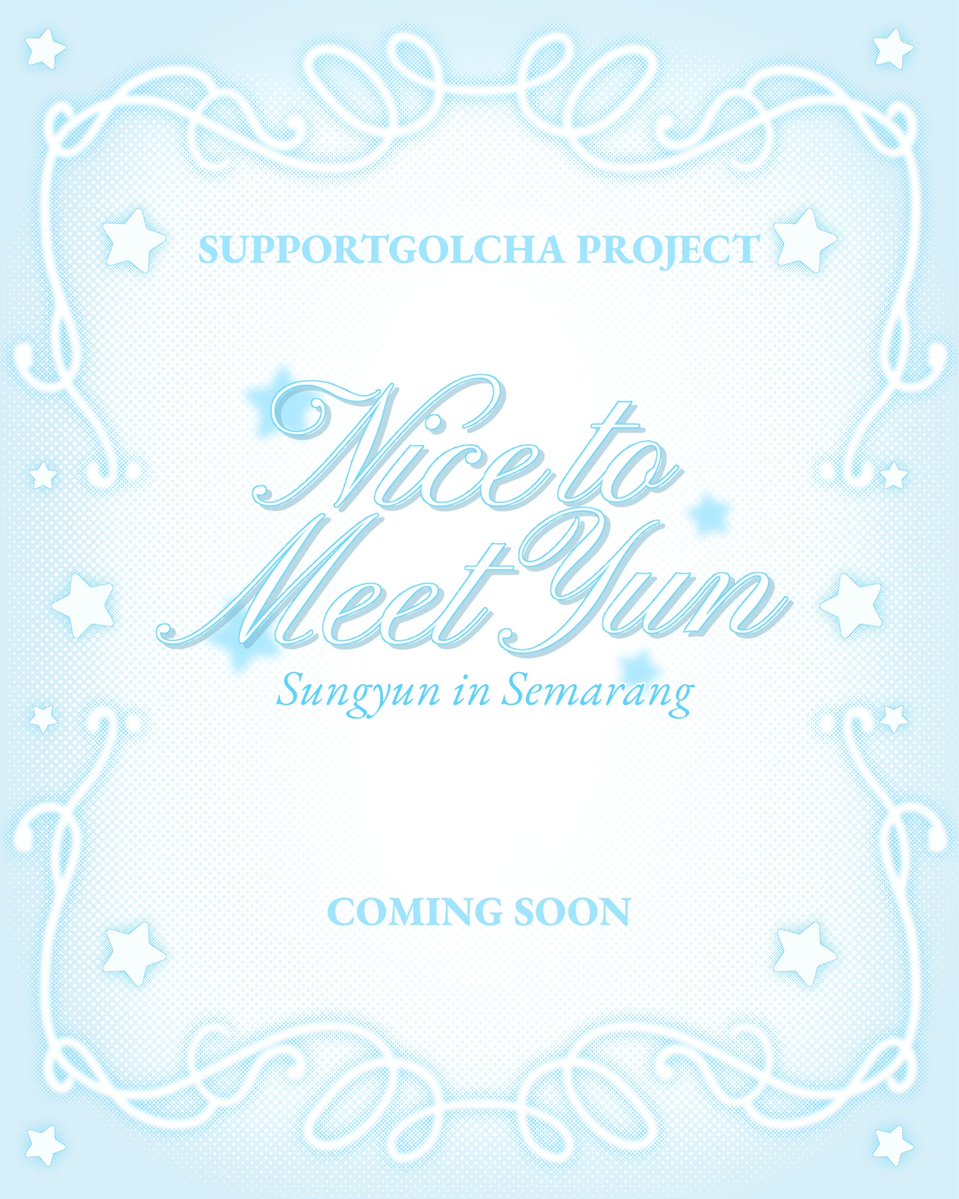 supportgolcha's tweet photo. SUPPORTGOLCHA PROJECT

Nice to Meet Yun — Sungyun in Semarang

Coming Soon.
Stay tuned for the full details. https://t.co/iyeh0JwZBH