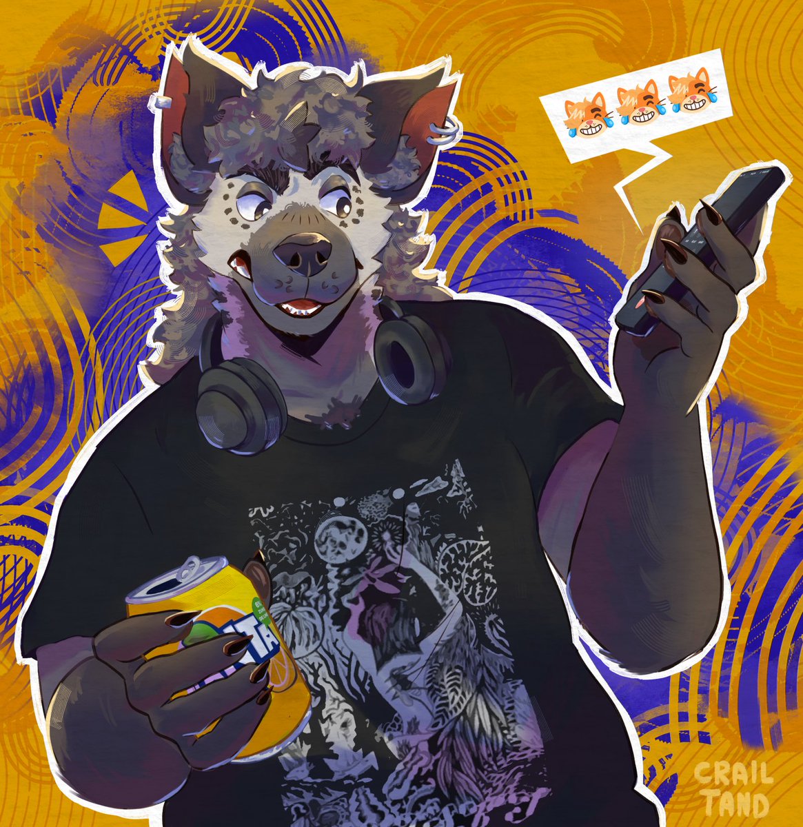 CrailTand's tweet photo. Who even is texting me??

#furry #furryart https://t.co/EFxwbid2wf