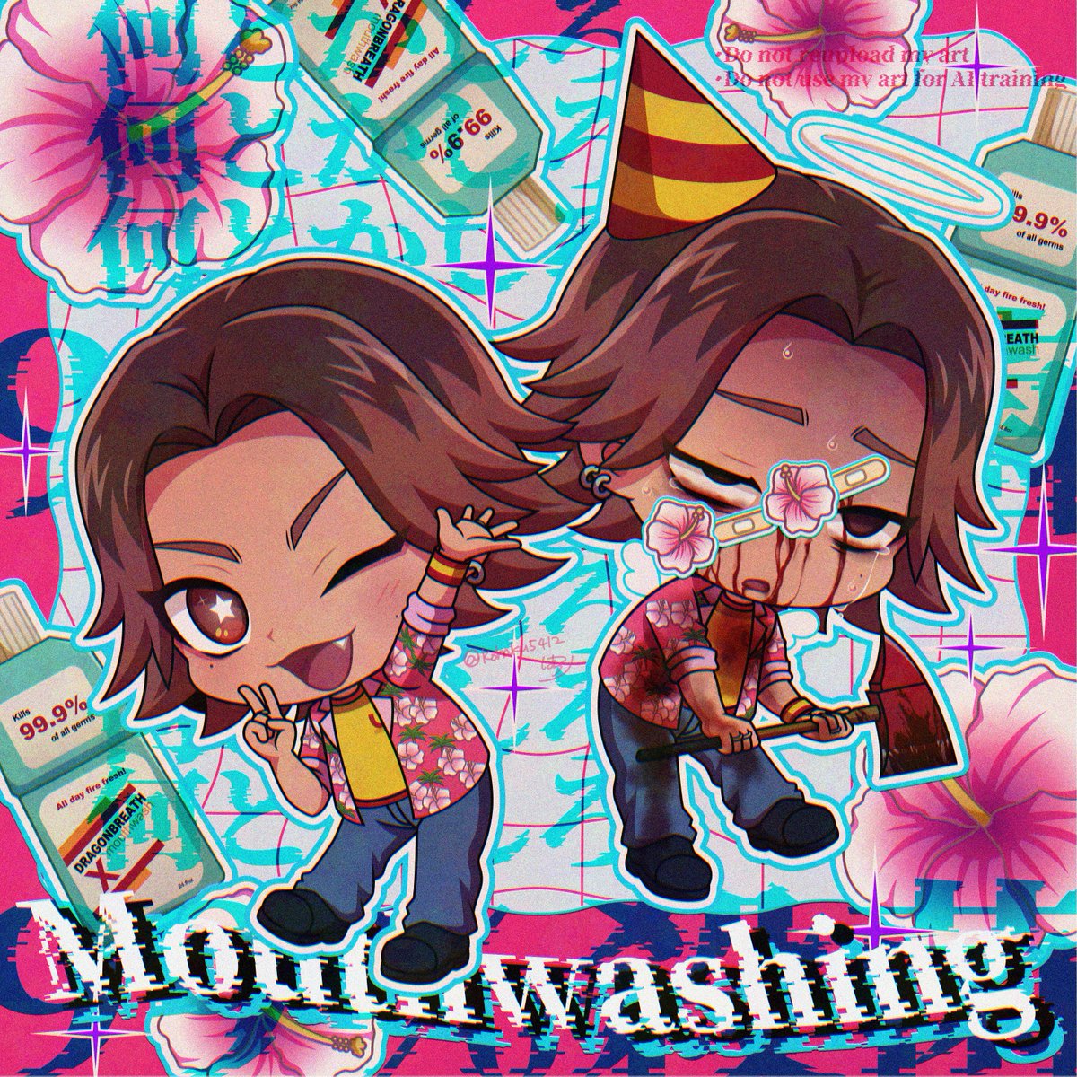 kohaku5412's tweet photo. 2周年おめでとうございます！
再掲です！
#Mouthwashing https://t.co/87XFLKMkNJ