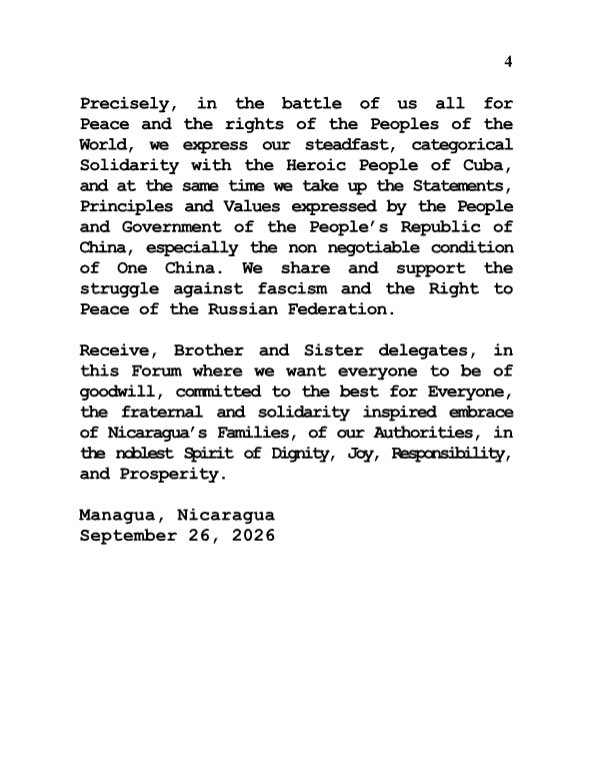 EmbaNicIndia's tweet photo. Statement by the Government of Nicaragua, delivered by Comrade Valdrack Jaentschke, Co-Minister of Foreign Affairs of Nicaragua, at the 81st Session of the United Nations General Assembly in New York. https://t.co/nm1oY198uU