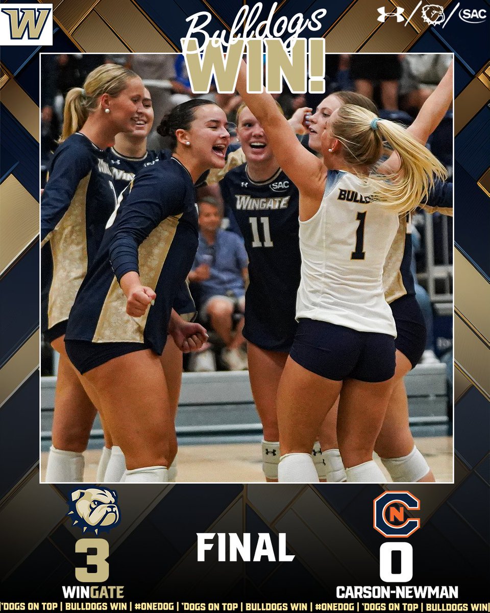 WU_Bulldogs's tweet photo. 🧹BULLDOGS SWEEP🧹

Second sweep of the weekend for #WINgate, rolling past Carson-Newman in Cuddy Arena!

#OneDog https://t.co/HCufad7f17