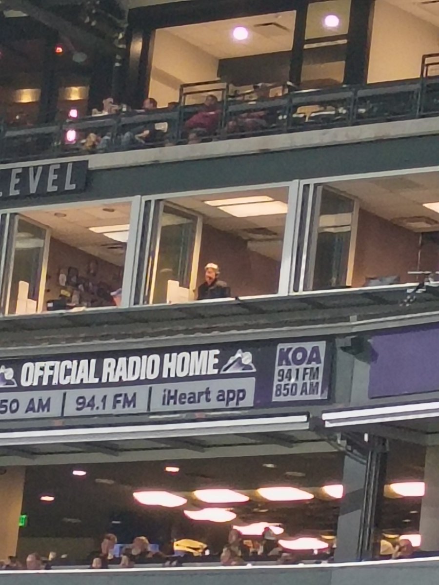 BrettTompkins8's tweet photo. @jayhaykid Made the 8 hour drive to see them in Denver last week, Rick waving to the horde of M's fans behind the dugout was well worth it. Grew up on that man's voice. #goodbyebaseball #TomHanksWasWrong https://t.co/e7wALldxfF