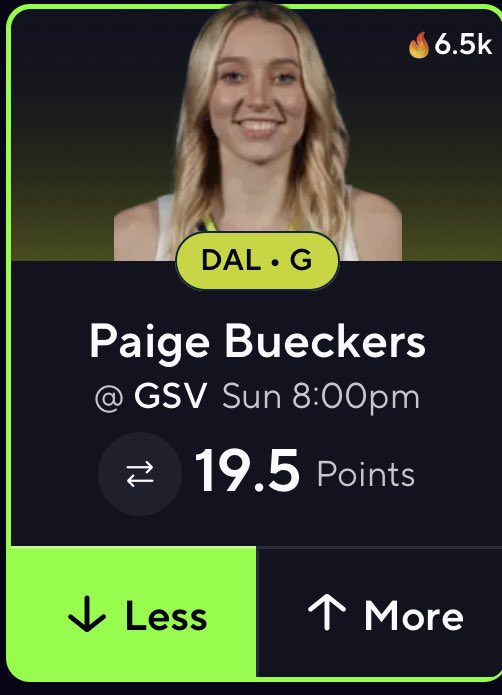 HunchoGambles's tweet photo. WNBA PLAYOFF PROP #1 🏀

Paige Bueckers u19.5 points

I love Paige. One of my favorite players in the WNBA but she’s having nightmares tonight for what Natalie Nakase is gonna gameplan against her. The best defensive backcourt duo Veronica Burton + Gabby Williams with elite rim protection Kia Stokes. Gabby Williams talked about how important it’ll be to pick up Dallas full court specially making sure Paige is under duress. How good is the Valkyries defense? They’ve held opponents to 75.1 points per game, which is 7.6 points less than the next best defense. How good are the Valkyries at home? They have a +7.8 win margin with a 17-5 home record (best in the WNBA). Did I mention this is Paige Bueckers first playoff game? Natalie Nakase even talked about how Jose Fernandez (Dallas head coach) last matchup adjusted schematically to ease the pressure off Paige. This season Paige has hit this in 2/3 games vs Golden State. Did I mention this is Jose Fernandez first coaching playoff game ? The kitchen sink will be thrown @ Paige and it’ll be very very ugly. 

NFL/WNBA PROPS IN THE FREE WINIBLE ⬇️

https://t.co/y8wIpwW2bq

#WNBAplayoffs #Gambling𝕏 #WNBA