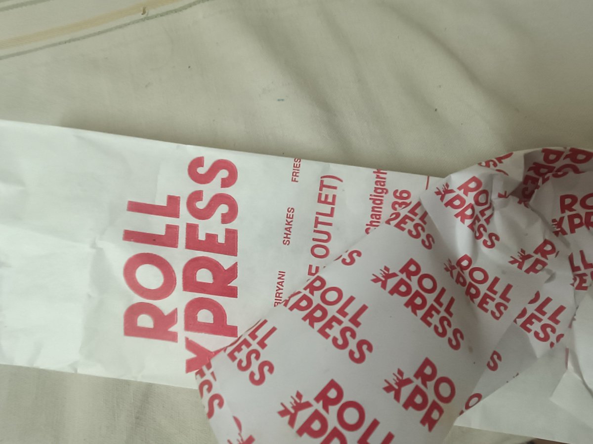 The_Narrator08's tweet photo. This was an egg-chicken roll... I remembered only after eating it that I was supposed to take a photo for original content. https://t.co/JQexwR3cQD