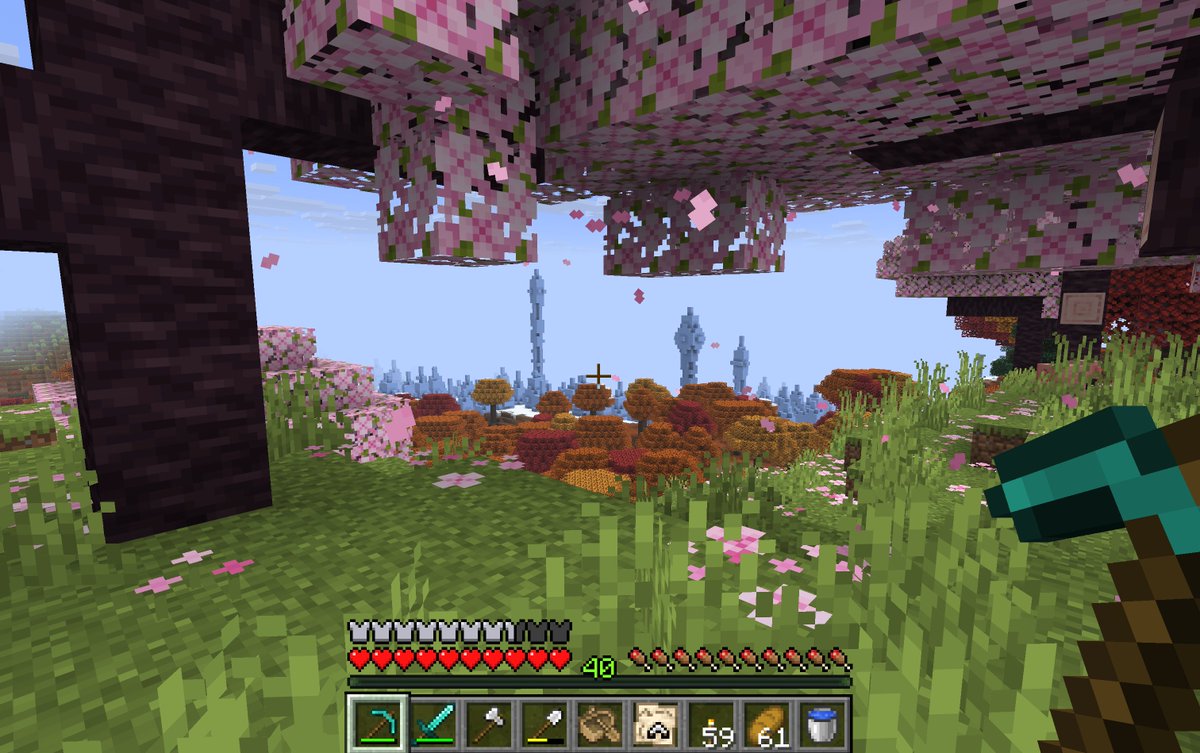 vortroxx's tweet photo. Getting back into Minecraft and holy crap my seed is elite https://t.co/QNAKKgkuFT
