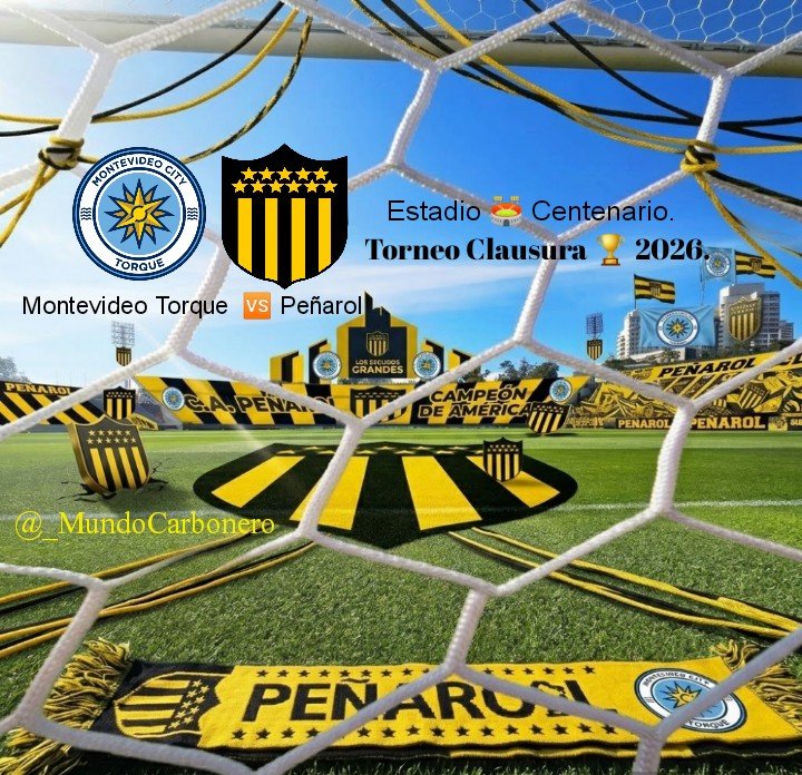 _MundoCarbonero's tweet photo. ⚫🟡Torneo Clausura 🏆 entre @MvdCityTorque y @OficialCAP se jugará el miércoles 30 de setiembre a las 20:00 horas en el Estadio Centenario 🏟️.!! https://t.co/tqQZTqQGBV