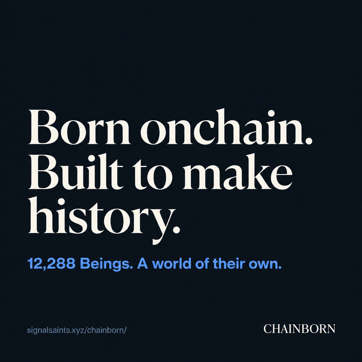 emergeen's tweet photo. #CHAINBORN #NFT #NFTs https://t.co/bwkDk4OvLg