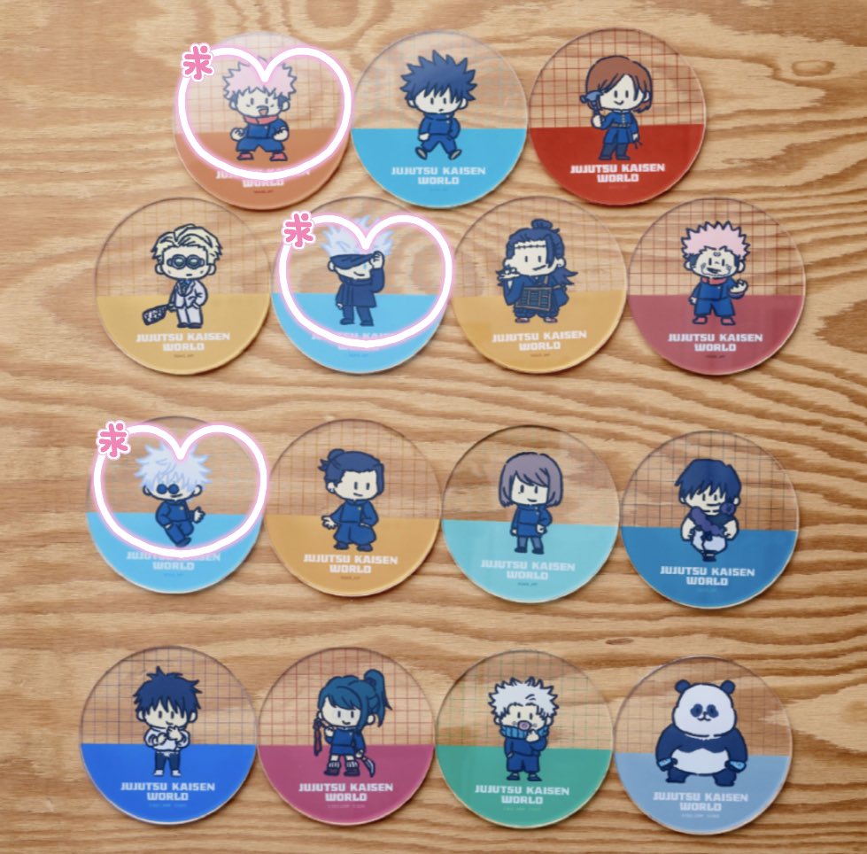 marumaru_18's tweet photo. 【交換】呪術廻戦　WORLD  アクリルコースター　アクコ

譲：等身　伏黒、七海、宿儺
求：等身・SD  五条＞虎杖

　　虎杖は等身1点優先

現在現地におります。
手渡しもしくは郵送にて。

よろしくお願い致します。 https://t.co/F14GSUTJRb