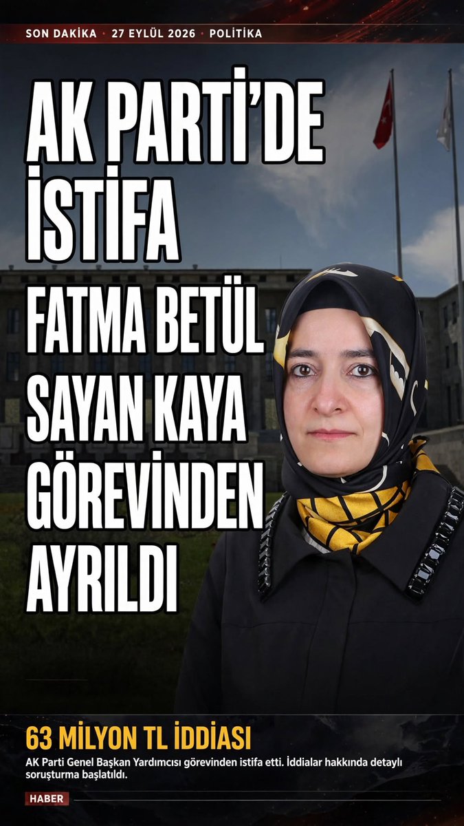 ay0101adanali's tweet photo. AK Parti Genel Başkan Yardımcısı Fatma Betül Sayan Kaya görevinden istifa etti!

https://t.co/YbtThL8li5 https://t.co/p6ENOiEr49