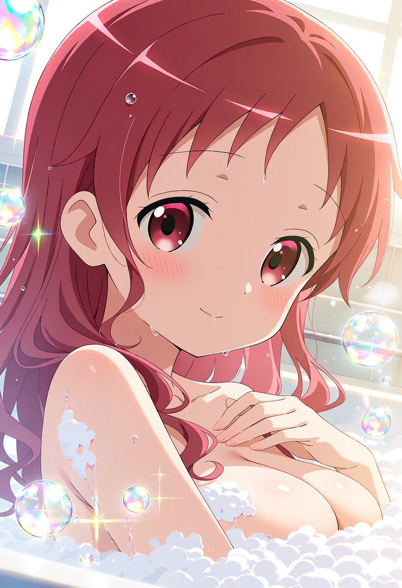 FfAxis's tweet photo. わぁ、泡いっぱい……！
バブルバスって、なんだか楽しいね～。
ふわふわしてて気持ちいいし……
えへへ、ずっと入ってたくなっちゃうかも♪🫧

奈津恵/ご注文はうさぎですか？

#gochiusa https://t.co/AZoPSIZ0Si