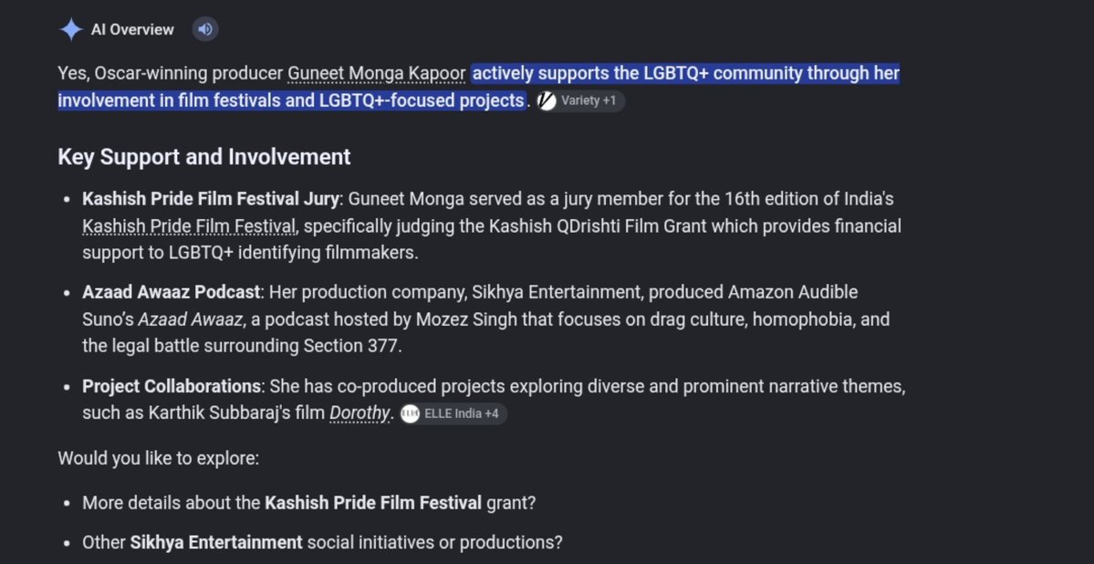 BeingAravind_'s tweet photo. Meet Guneet Monga Kapoor Producer of #Dorothy her production company named Sikhya Entertainment actively producing LGBTQ films is their only motto to normalise it. They're getting funded by Freemason group (illuminati group) to promote LGBTQ activities in India! https://t.co/VdoJWrm0iD