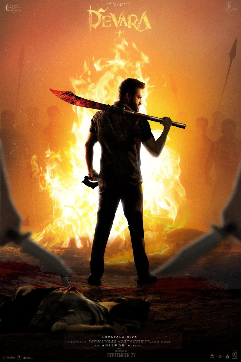 PrVpr's tweet photo. #2YearsOfDevaraThandavam https://t.co/mWZitMMw6L
