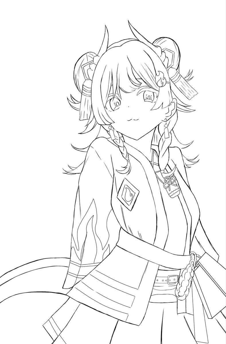 RRR000KII's tweet photo. イラストレーターさん達の色塗り見てみたいです。ぜひ使ってください

#熱千めら
#イラスト
#ホロライブ https://t.co/6ji4Gk2ODz