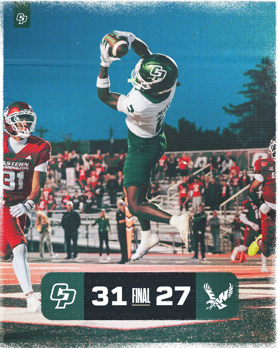calpolyfootball's tweet photo. One for the books 📖 

#RideHigh https://t.co/NaV9KqaD22