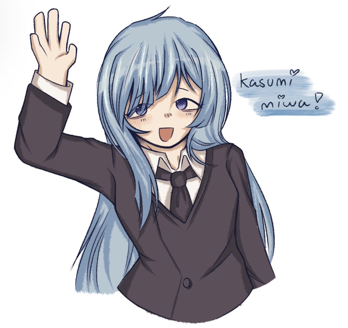 JamiTsuro's tweet photo. i might draw her fullbody later. but like seriously guys look she’s so cute #jjk #miwakasumi https://t.co/k5t5xS2AQq
