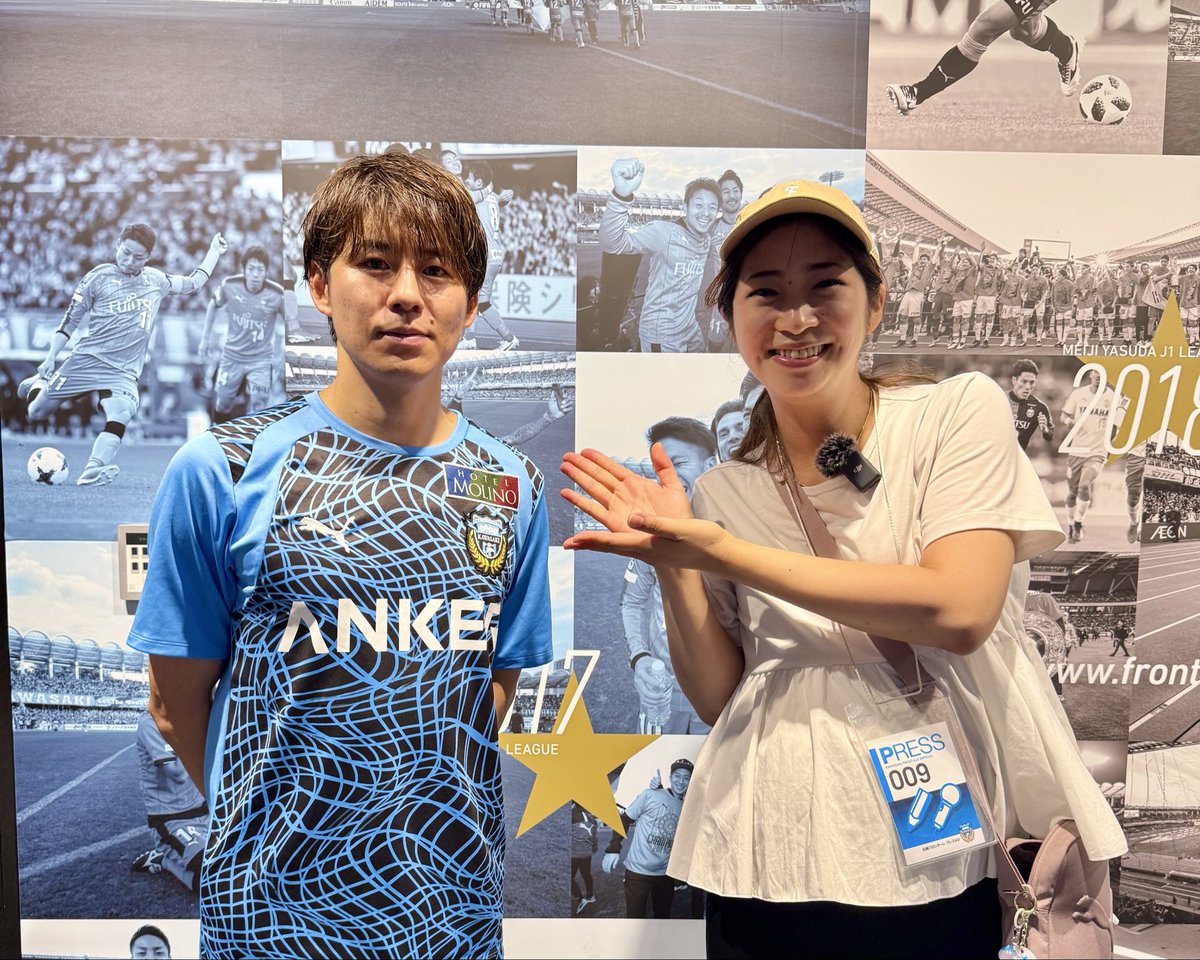 happyfrontale's tweet photo. 📻本日16:50〜 #ハッピーフロンターレ！

今週は #脇坂泰斗 選手インタビュー🎤🐬

キャプテンとしての思いはもちろん、2人のお子さんのお父さんとしての素顔や、今季の個人目標についても伺いました✨

ぜひお聴きください🎧

#frontale #frontale30th https://t.co/XvWTupU3t4