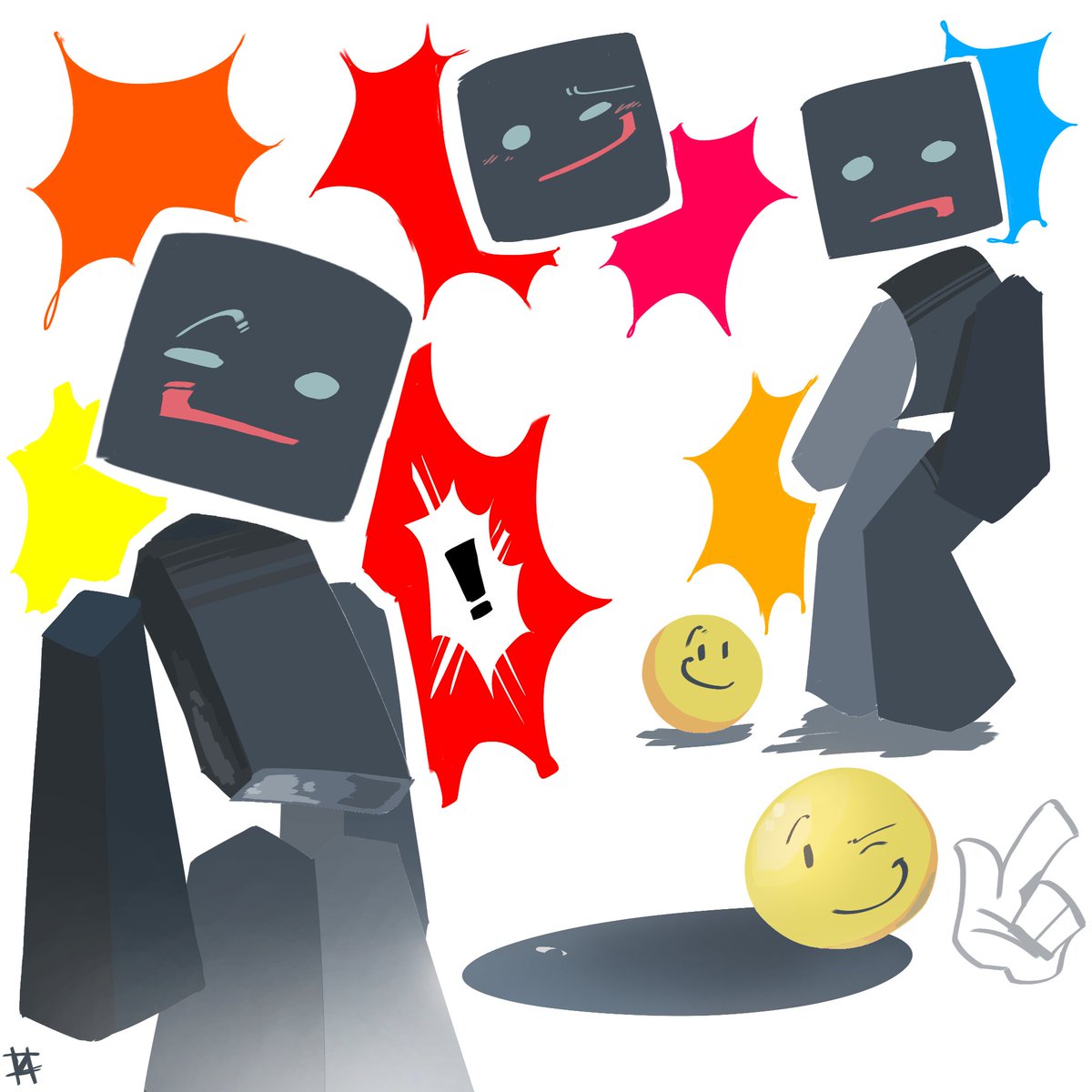 3a_goldenone's tweet photo. Trying a friendly art style part: 1
#ThatMob #Verity https://t.co/Iq3lJ8lPON
