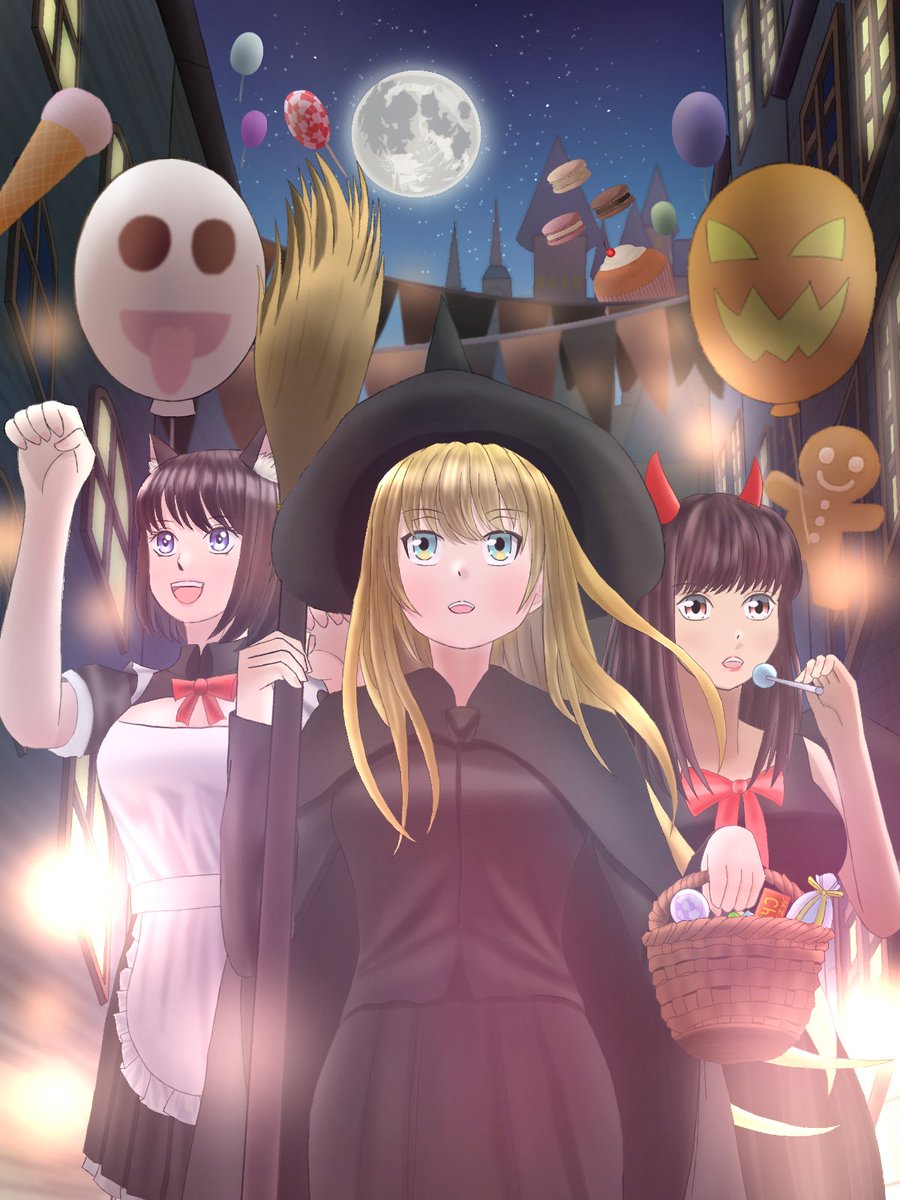 aqueri_illust26's tweet photo. ハロウィンイラストです😁✨✨
もうすぐで、ハロウィンの季節ですね😁✨✨
#イラスト
#絵描きさんフォロバ１００ 
#絵柄が好みって人にフォローされたいㅤㅤ https://t.co/H6VeEP6EKZ