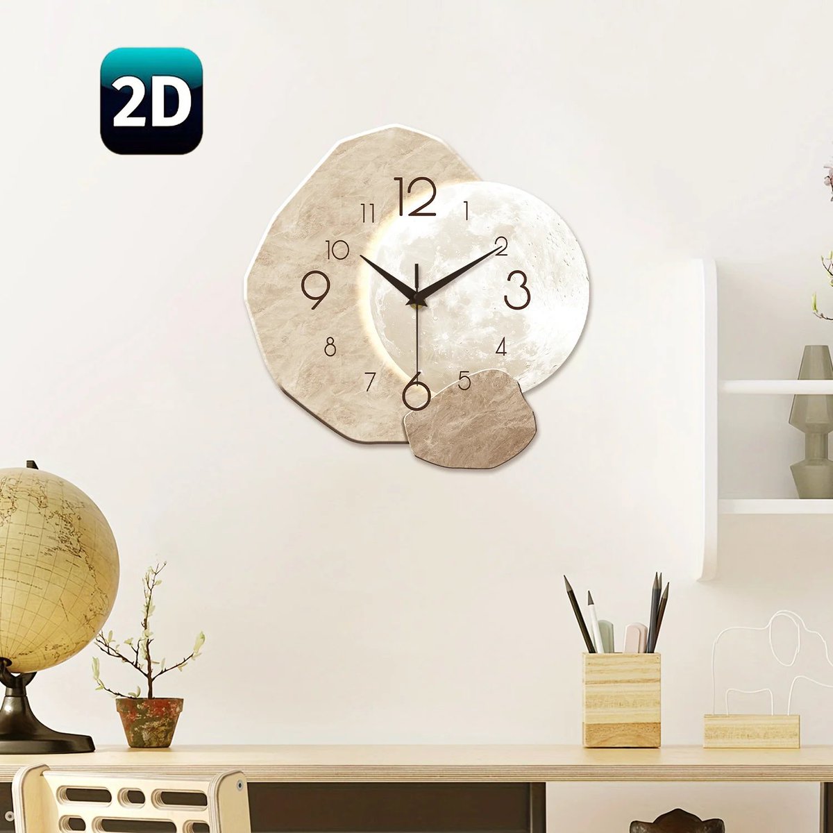 HomeGcollective's tweet photo. 🌙🕒 **Time to Upgrade Your Walls!**
Add a touch of modern style with our **Moon Design Wall Clock**—simple, elegant, and perfect for any room. ✨

👉 https://t.co/W4nmCQFvbe

#HomeDecor #WallClock https://t.co/kpeen3edd7