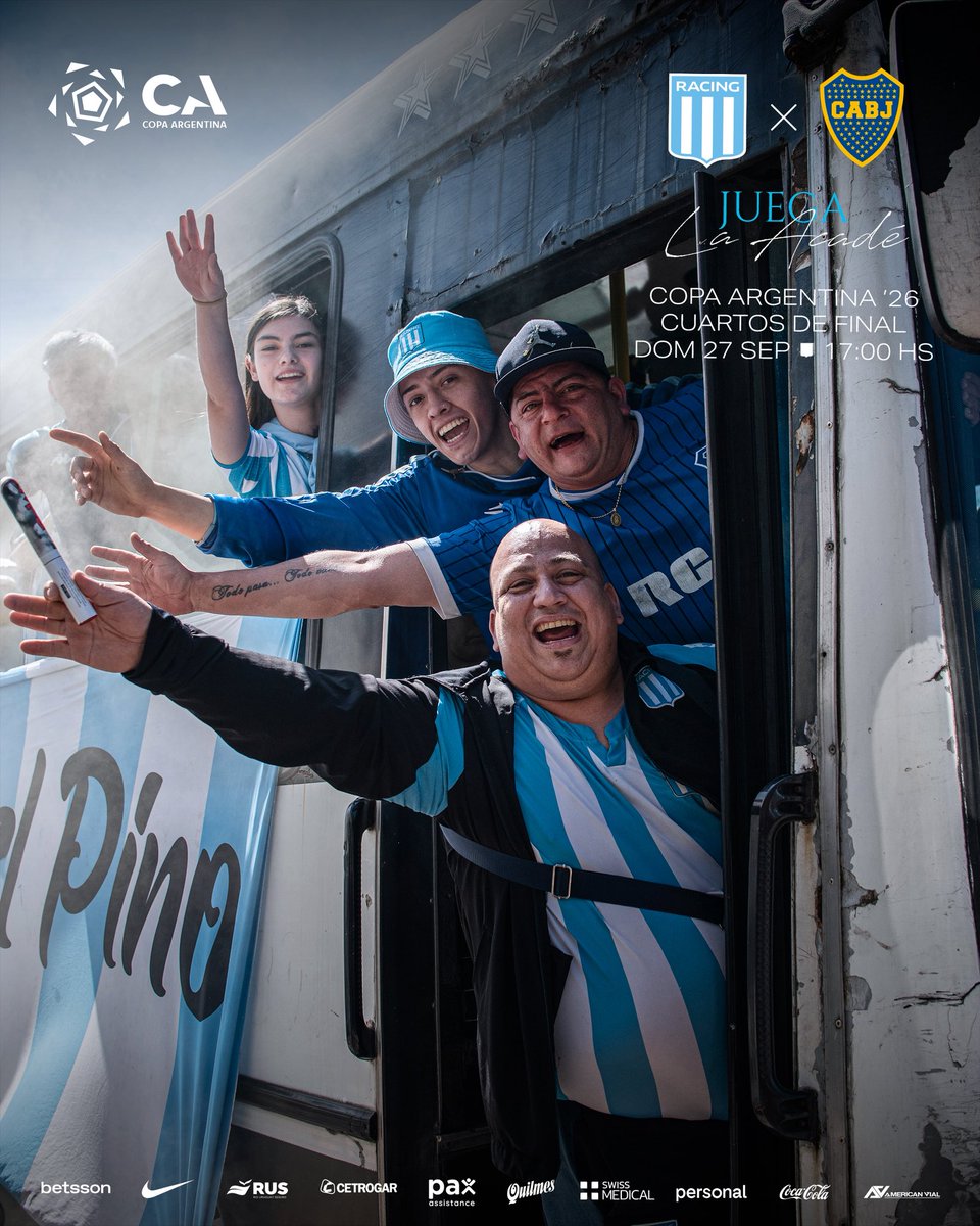RacingClub's tweet photo. ¡Todos juntos en Rosario! 🩵👊🏻 https://t.co/0qXgdMqBDD