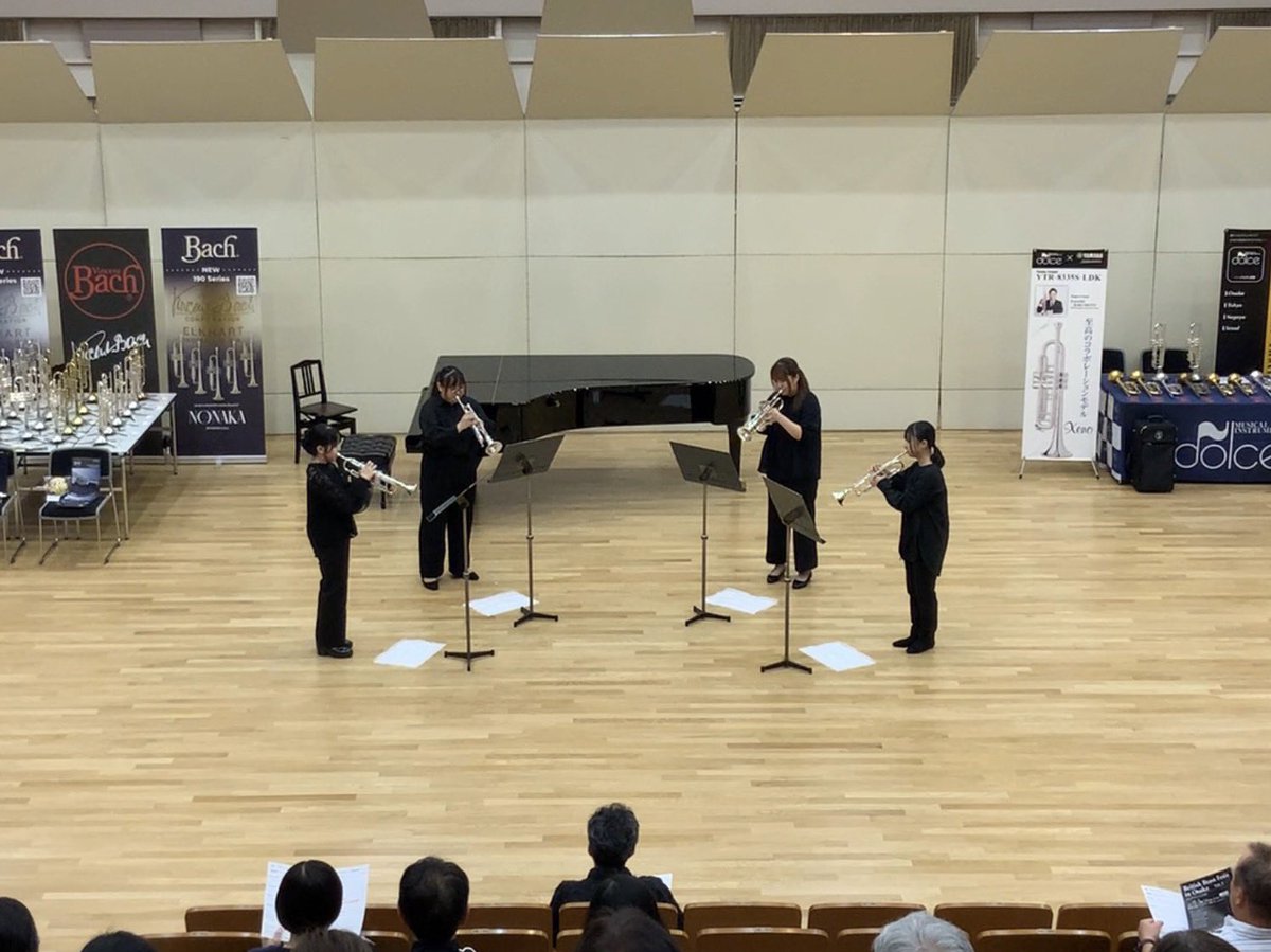 kansai_trumpet's tweet photo. #ktpaフェス2026 

同志社女子大学
4本のトランペットのためのソナチネ／R.シンプソン https://t.co/4IKtavfja4