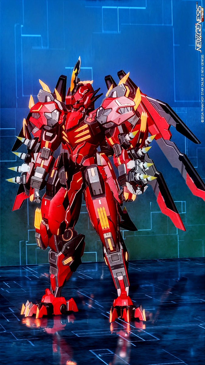 PSO2NGS_oyag's tweet photo. #PSO2NGS_SS 
新メインキャスト更新
(まだ改良していきますが)

今までキャストは
身長最大がモットーでしたが
この新型機…小型化に成功？しました
 (221cm→180cm) https://t.co/ZfDCxMnOGX