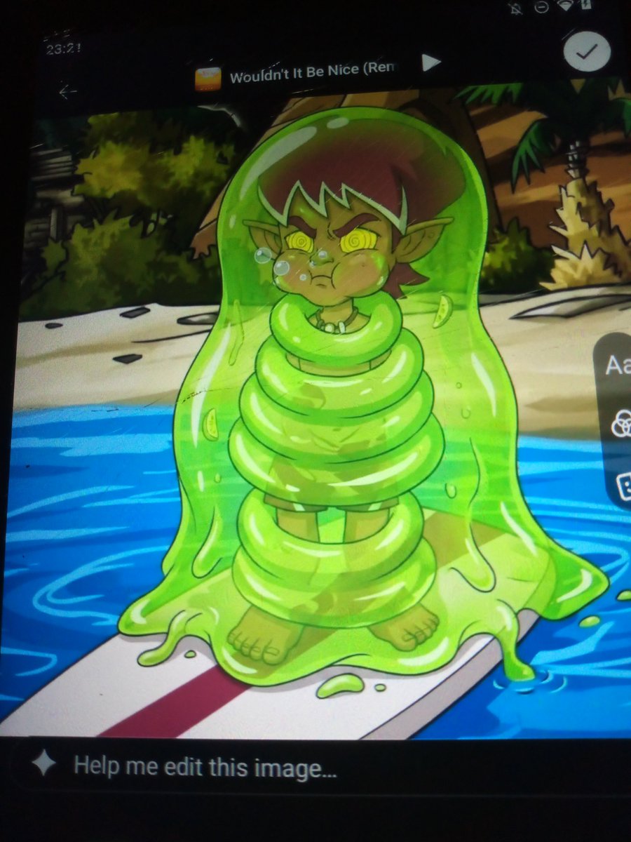 OzzyZapp24751's tweet photo. @MartinezEr43977 Here's Mooney surfer from Trollz animated series and the green jelly slime monster inside of it https://t.co/C6nizf7jNC