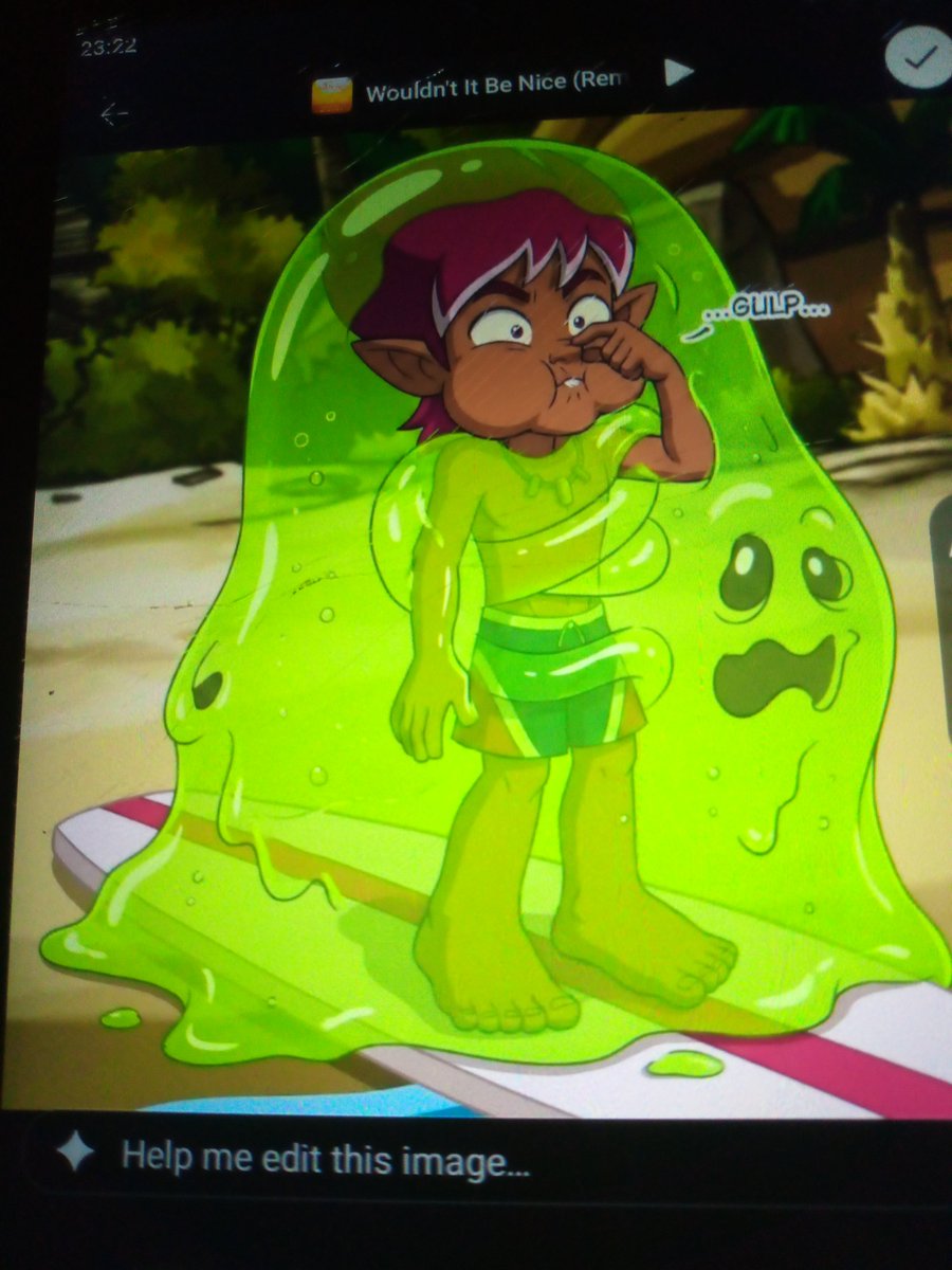OzzyZapp24751's tweet photo. @MartinezEr43977 Here's Mooney surfer from Trollz animated series and the green jelly slime monster inside of it https://t.co/C6nizf7jNC