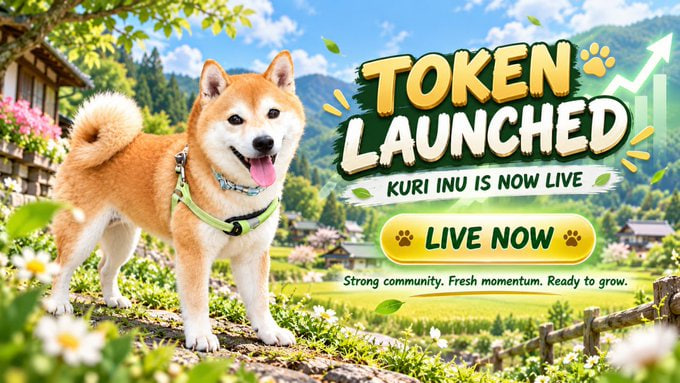 kuri_inus's tweet photo. @okx 🚀📷 KURI INU IS NOW LIVE!  
The wait is over — $KURI has officially launched.
  📷 Token launched 
📷 Built for the long run  
📷 Early supporters are already here. Are you joining the KURI pack? 
📷 $KURI#KURI #KURIINU #Solana #SOL #MemeCoin https://t.co/CTkHxfSxgH