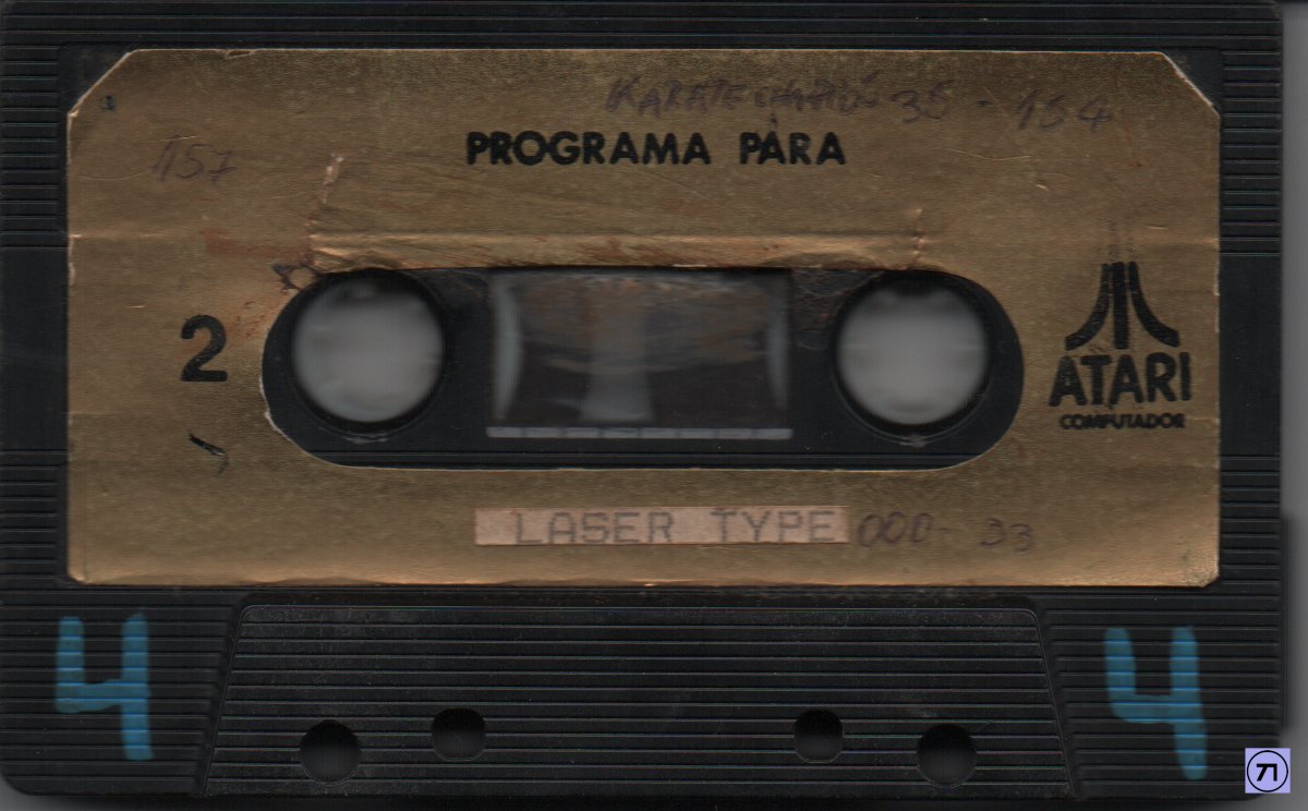 nostromo2k's tweet photo. Turbo Cassette Atari On Tracks - Who dares Wins 2 hecho en #Chile #Antofagasta #Atari https://t.co/vQmnPorBKr